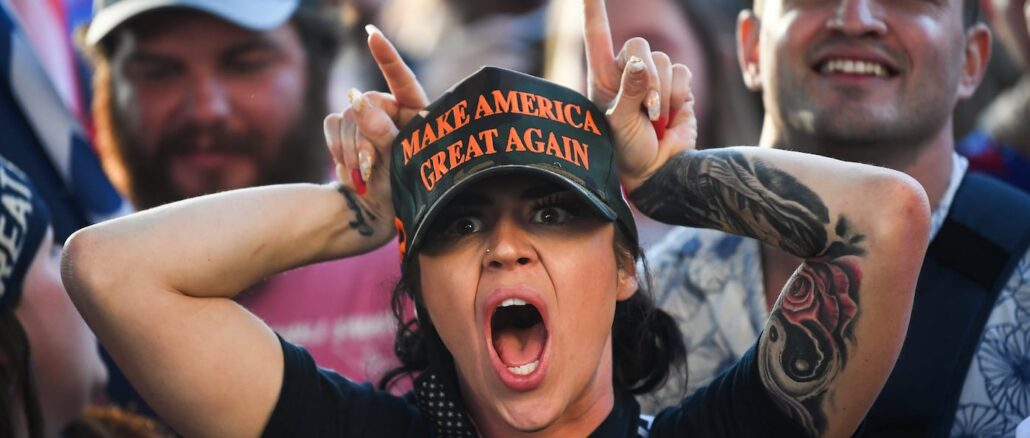 MAGA lady yelling